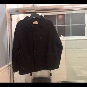 Girls’ Zara Black Double Breasted Coat
